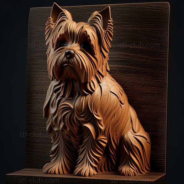 3D model st Yorkshire Terrier dog (STL)